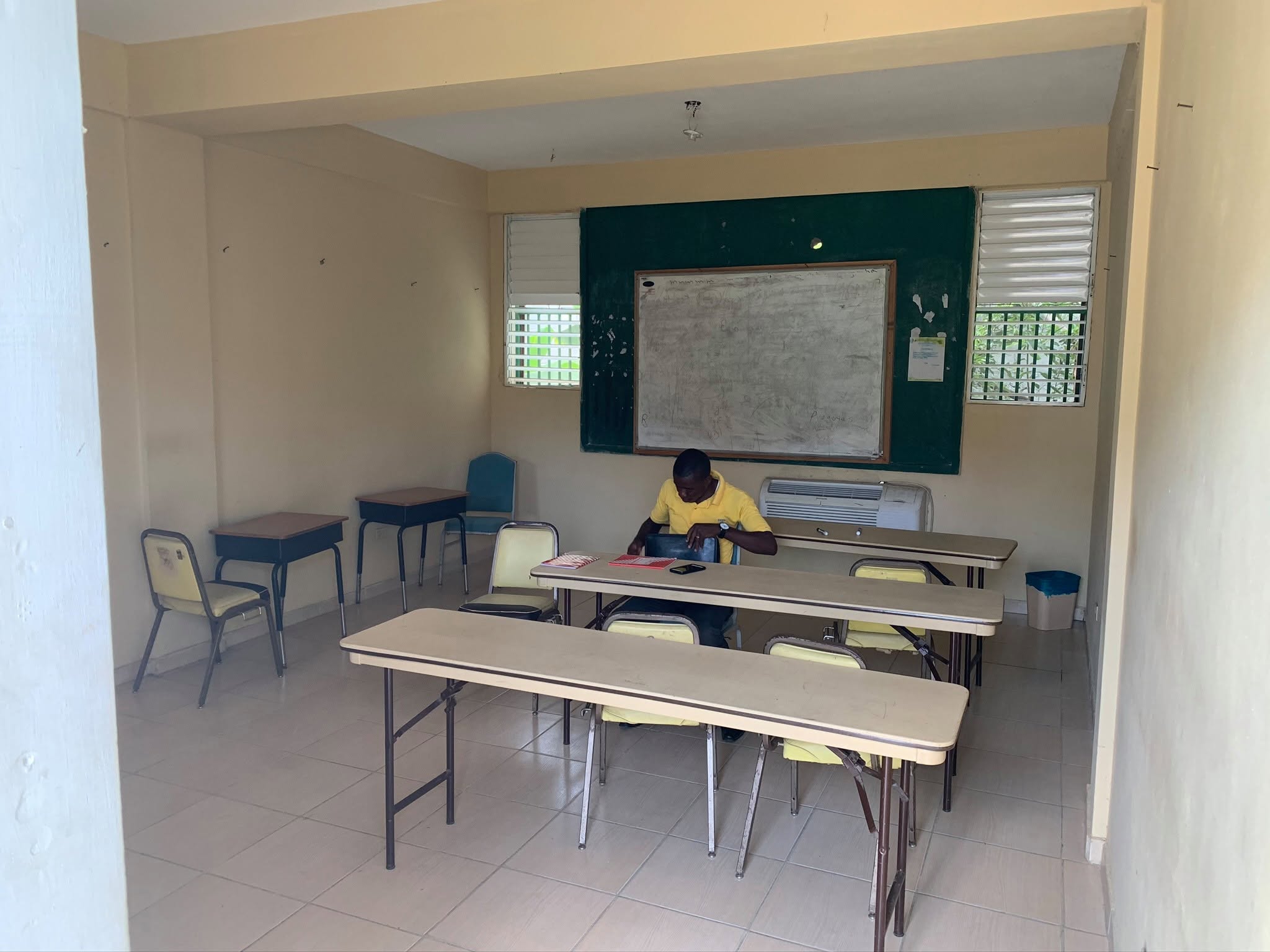 Classroom at the Grace Theological Institute in Cap-Haïtien